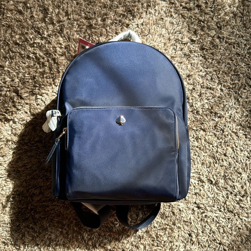 NWT Kate Spade navy backpack
